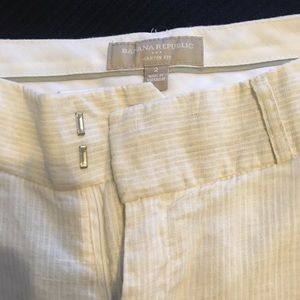 Banana Republic Martin Fit striped Linen pants